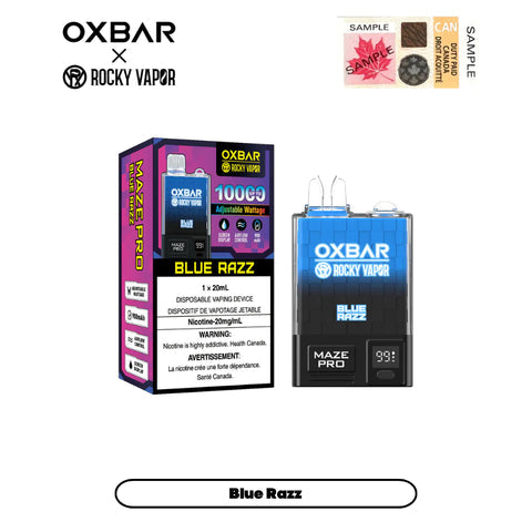 Oxbar Maze Pro Disposable Vape - Blue Razz - Canada
