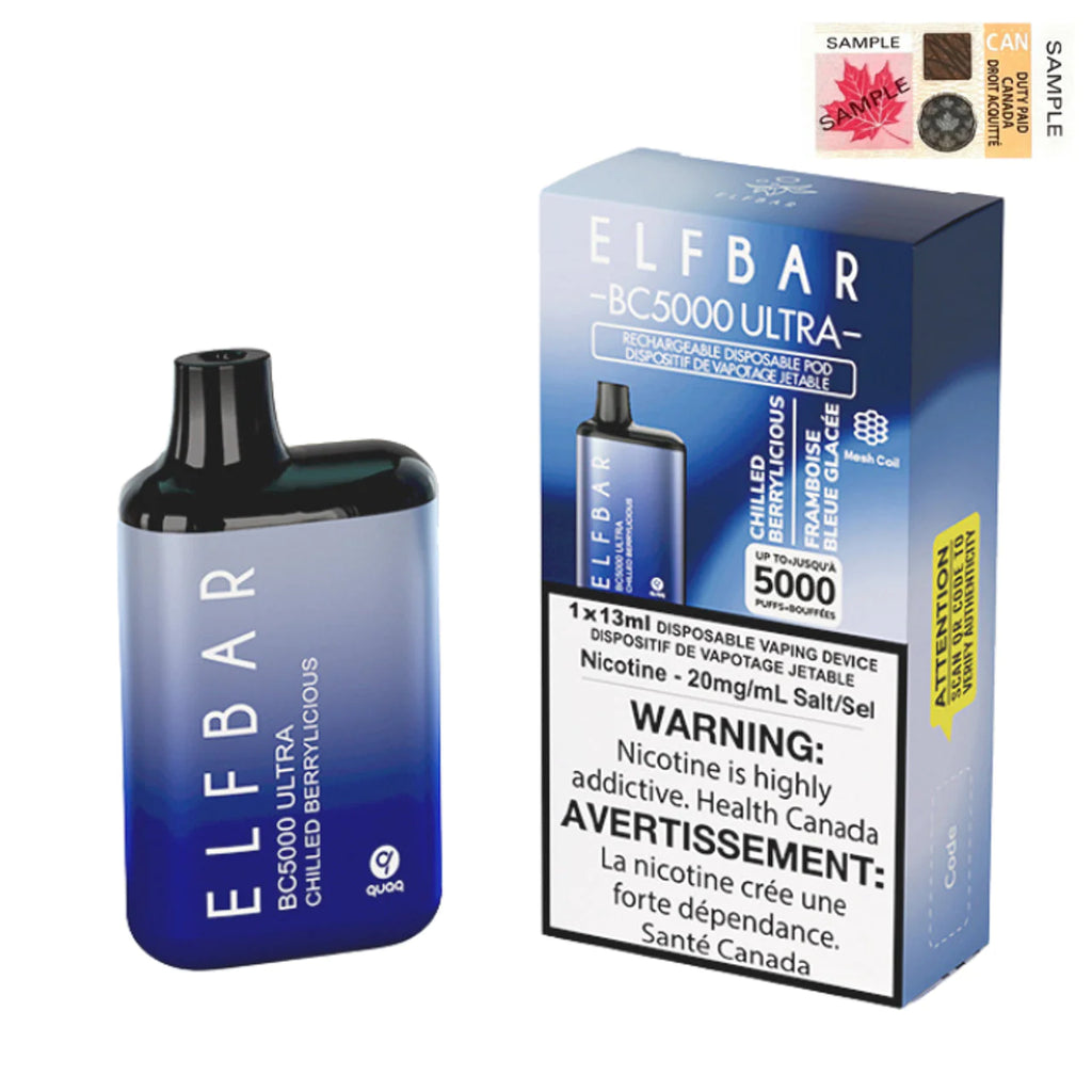 ELF BAR BC5000 ULTRA Disposable Vape - Chilled Berrylicious ELF BAR BC5000 ULTRA Disposable Vape - Chilled Berrylicious