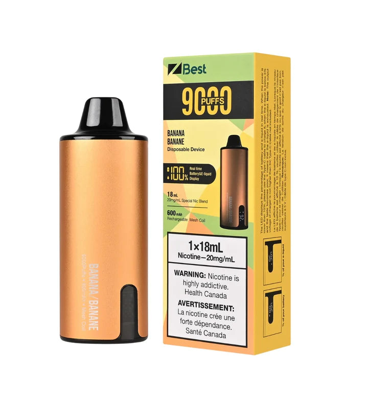 Shop ZBEST Disposable Vape - 50MG Throat Hit - Supreme Blend- Banana Shop ZBEST Disposable Vape - 50MG Throat Hit - Supreme Blend- Banana