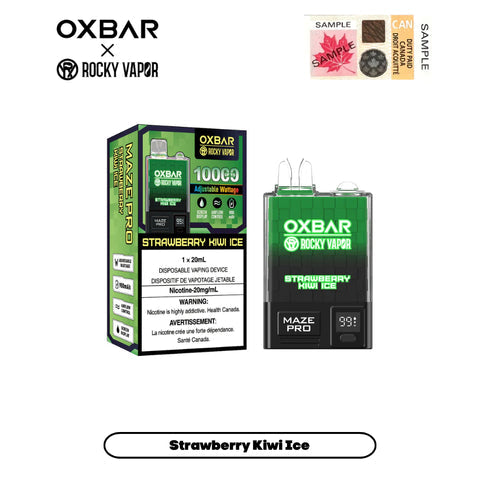 Oxbar Maze Pro 10K Disposable Vape - Strawberry Kiwi Ice - Canada