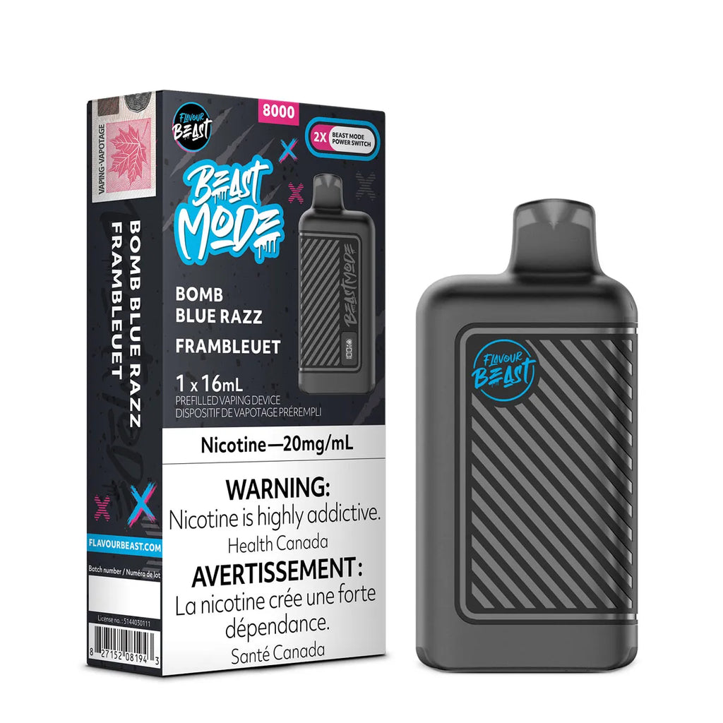 Flavour Beast 8K Beast Mode Disposable Vape - Bomb Blue Razz Flavour Beast 8K Beast Mode Disposable Vape - Bomb Blue Razz