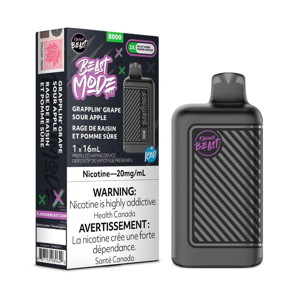 Shop Flavour Beast 8K Disposable Vape - Grappling' Grape Sour Apple Shop Flavour Beast 8K Disposable Vape - Grappling' Grape Sour Apple