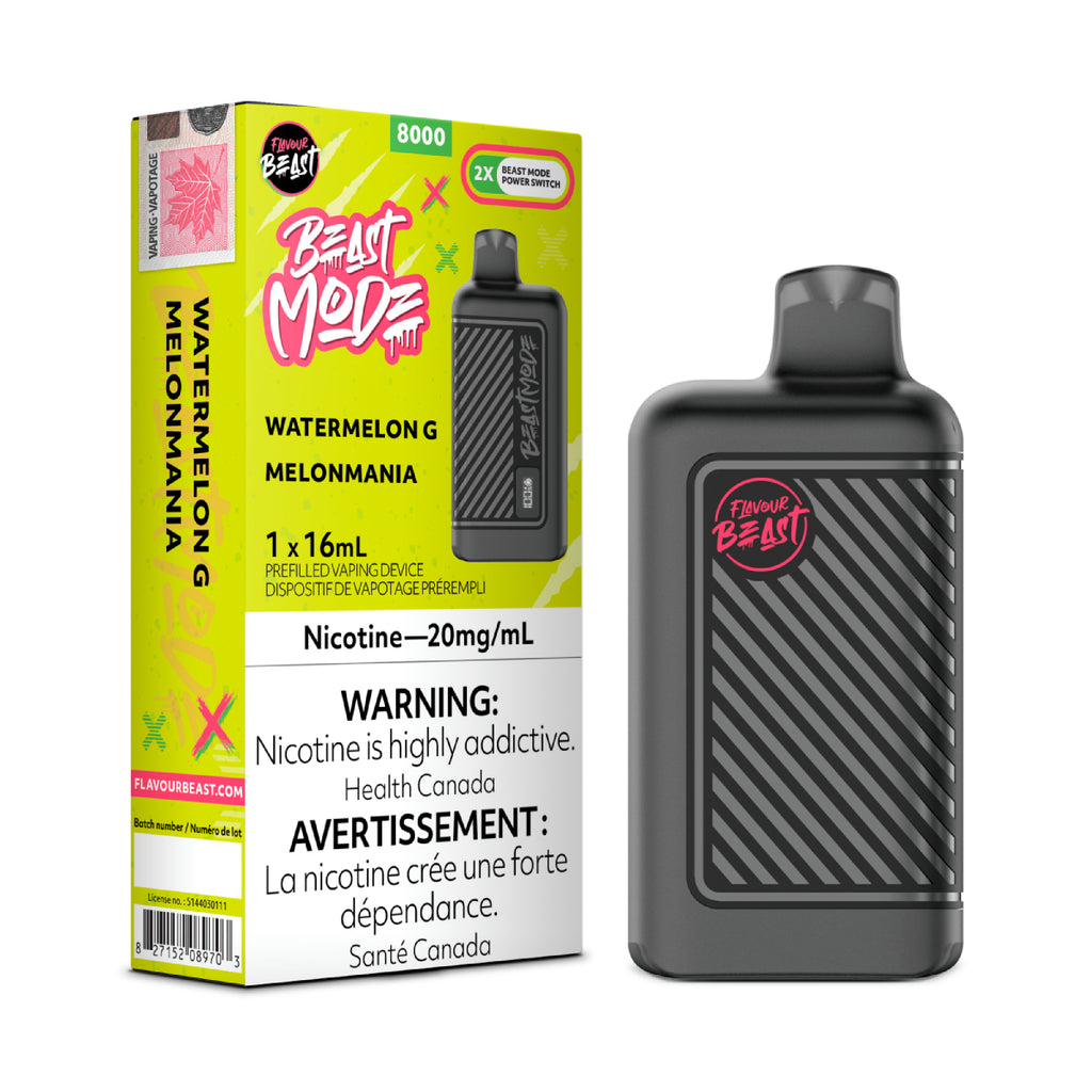 Flavour Beast Mode 8K Disposable Vape - Watermelon G Flavour Beast Mode 8K Disposable Vape - Watermelon G