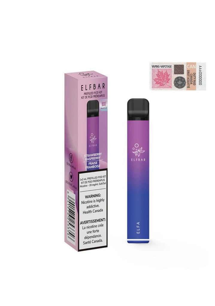 ELF Bar - ELFA Prefilled Pod Kit - Strawberry Raspberry ELF Bar - ELFA Prefilled Pod Kit - Strawberry Raspberry