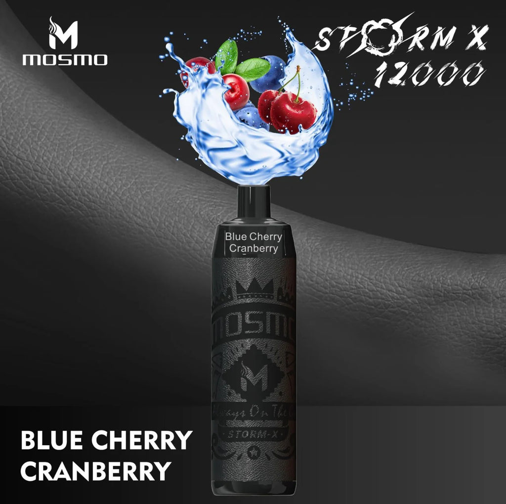 Mosmo Storm X Disposable Vape - Blue Cherry Cranberry - Shisha Vape Mosmo Storm X Disposable Vape - Blue Cherry Cranberry - Shisha Vape
