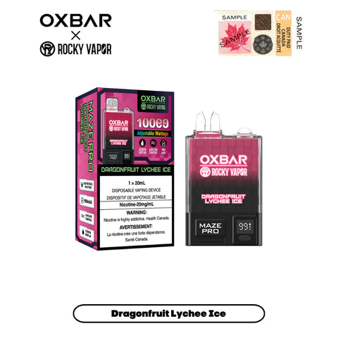 Oxbar Maze Pro Disposable Vape - Dragonfruit Lychee Ice - Canada