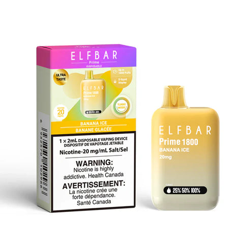 Elf Bar 1800 Puffs - Banana Ice