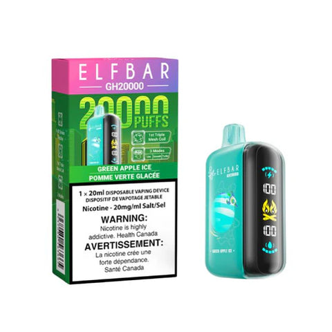 Elf Bar 20K Puffs - Green Apple Ice