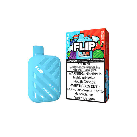 Flip Bar Disposable Vape - Berry Blast Ice & Straw Melon Ice - Canada