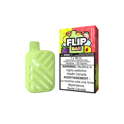 Flip Bar Disposable Vape - Berry Lemon Ice & Juicy Peach Ice - Canada