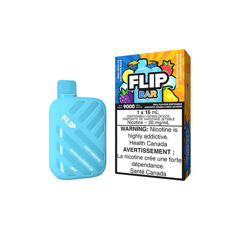 Flip Bar 9000 Disposable Vape - Berry Lemon Ice & Mango Raspberry Ice - Canada