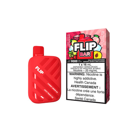 Flip Bar 9000 Disposable Vape - Cherry Lemon Ice & Juicy Peach Ice - Canada