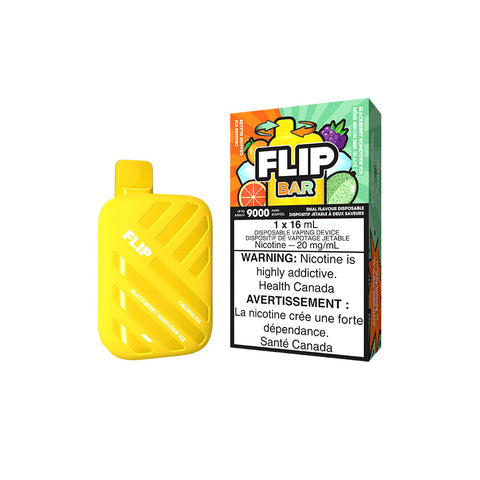 Flip Bar Disposable Vape - Orange Ice & Blackberry Honeydew Ice Flip Bar Disposable Vape - Orange Ice & Blackberry Honeydew Ice