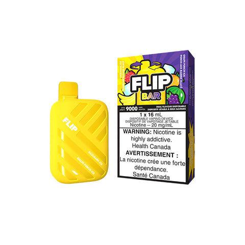 Flip Bar 9000 Disposable Vape - Razz Nana Ice & Grape Punch Ice