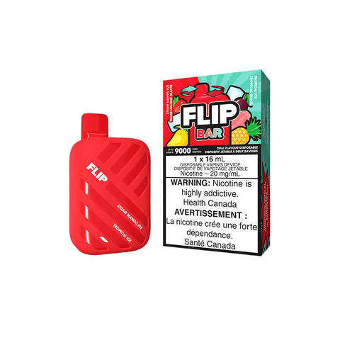 Flip Bar 9K Disposable Vape - Straw Mango Ice & Tropical Ice