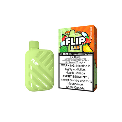 Flip Bar 9000 Disposable Vape - Straw Melon Ice & Straw Mango Ice