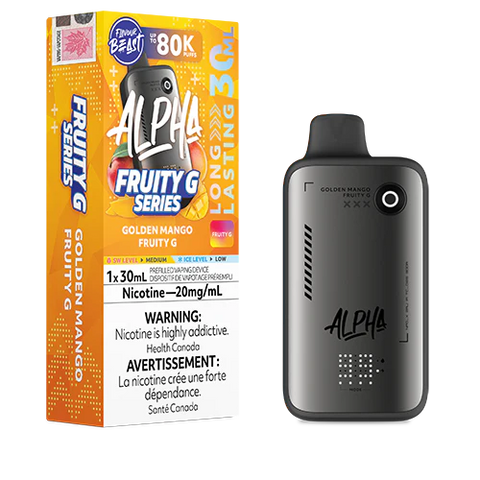 Flavour Beast Alpha Disposable Vape - Golden Mango Fruity G