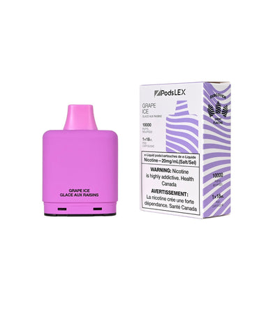 ZPOD LEX Pod System - 10K Puff Vape Pods - Grape Ice