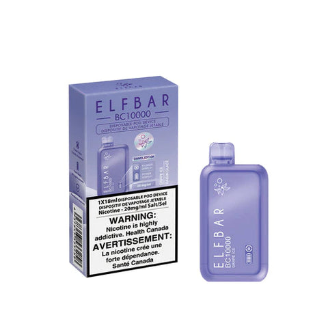 Elf Bar BC10000 Disposable Vape - Grape Ice - Canada