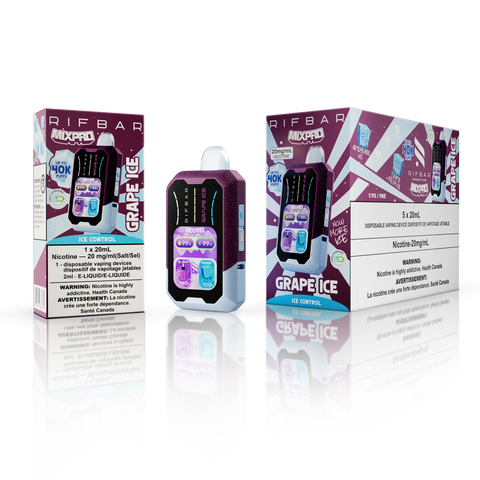 RifBar MixPro Disposable Vape 40000 Puffs - Grape Ice