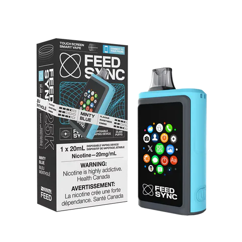 Shop Feed Sync Disposable Vape - 25K Puffs - Minty Blue