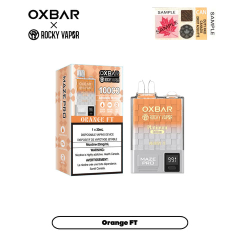 Oxbar Maze Pro 10000 Puff Disposable Vape - Orange FT