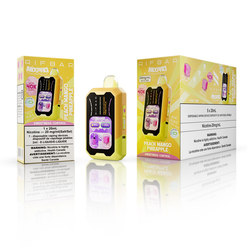 RifBar MixPro Disposable Vape 40000 Puffs - Peach Mango Pineapple