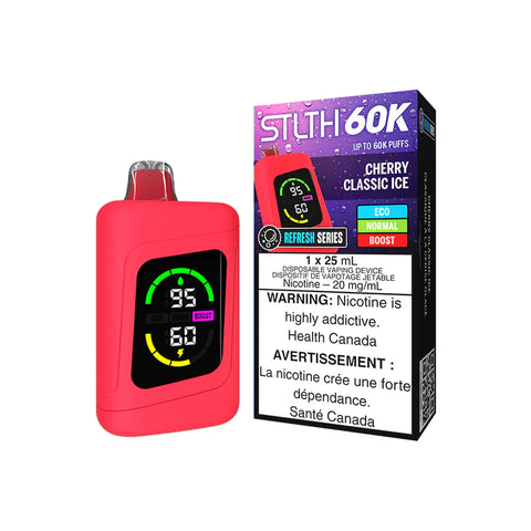 Stlth 60K Disposable Vape - Refresh Series Cherry Classic Ice