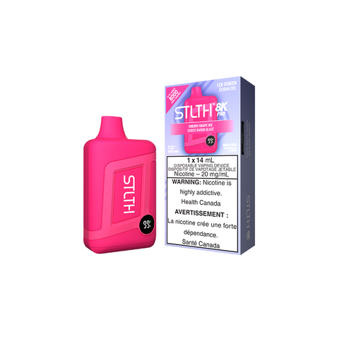 STLTH 8K Pro disposable vape - Cherry Grape Ice