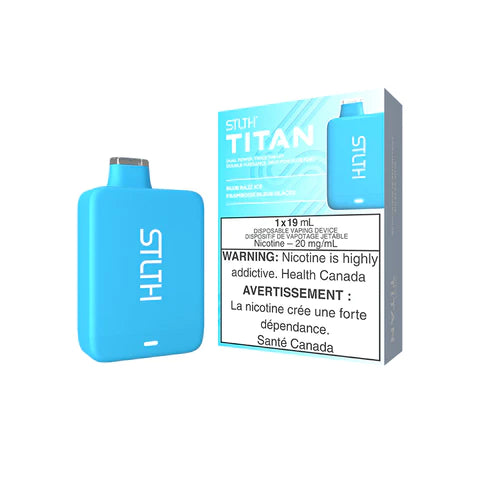 STLTH Titan 10000 Puff disposable vape - Blue Razz Ice - Canada