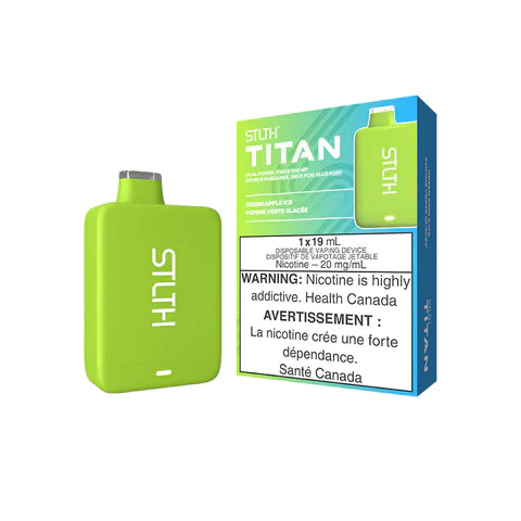 STLTH Titan 10K Disposable Vape - Green Apple Ice - Canada