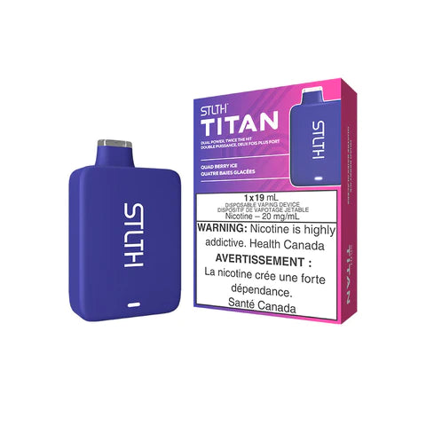 STLTH Titan 10K Disposable Vape Quad Berry Ice - Canada