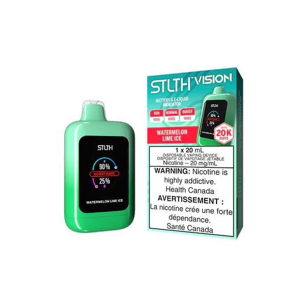 Shop Stlth Vision Disposable Vape - 20K Puffs - Watermelon Lime Ice Shop Stlth Vision Disposable Vape - 20K Puffs - Watermelon Lime Ice