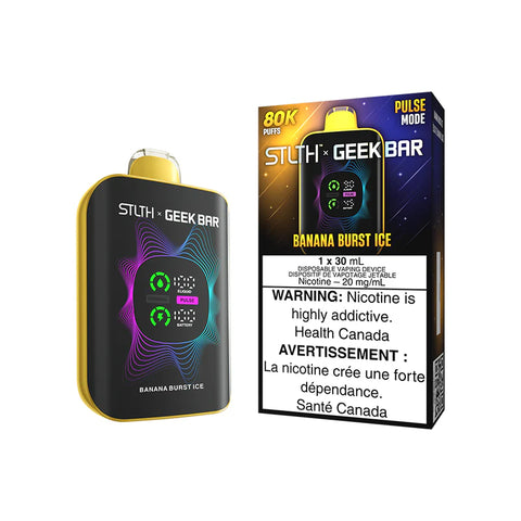 Stlth X Geek Bar Disposable - 80K Puffs - Banana Burst Ice