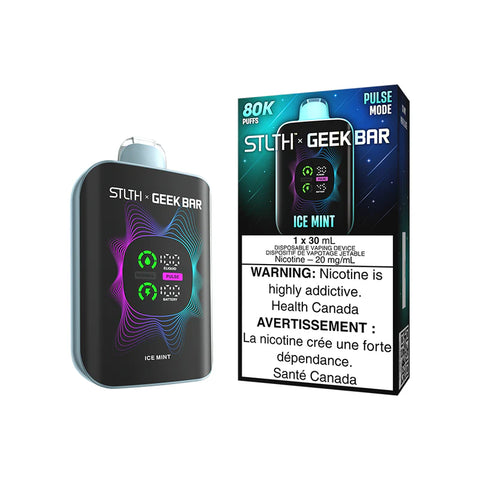 Stlth X Geek Bar Disposable - 80K Puffs - Ice Mint