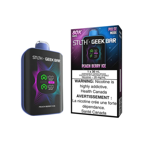 Stlth X Geek Bar Disposable - 80K Puffs - Peach Berry Ice