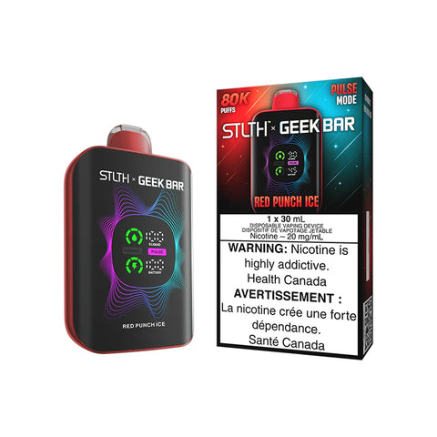 Stlth X Geek Bar Disposable - 80K Puffs - Red Punch Ice