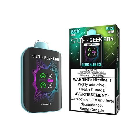 Stlth X Geek Bar Disposable - 80K Puffs - Sour Blue Ice