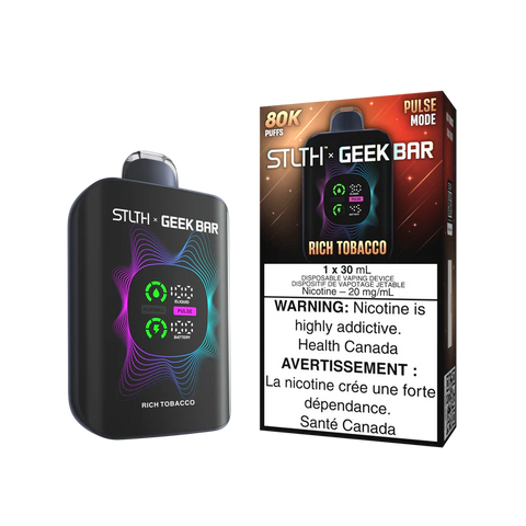 Stlth X Geek Bar Disposable - 80K Puffs - Rich Tobacco