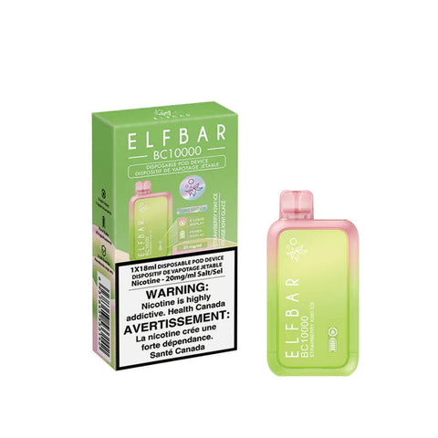 Elf Bar BC10000 Disposables - Strawberry Kiwi Ice - Canada