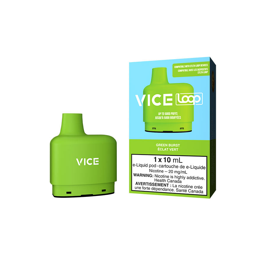 Vice Loop Disposable Vape Pod - Green Burst - 5000 Puffs