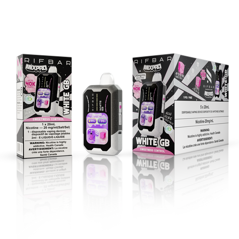 RifBar MixPro Disposable Vape 40000 Puffs - White GB