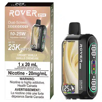 Shop Rover Disposable Vape - 25K - Synthetic 50 MG Hit - Vanilla Shop Rover Disposable Vape - 25K - Synthetic 50 MG Hit - Vanilla