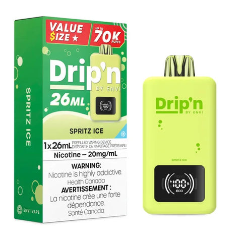 Drip'n By Envi Disposable Vape - 70,000 Puffs - Spritz Ice