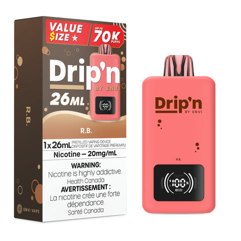 Drip'n By Envi Disposable Vape - 70,000 Puffs - R.B