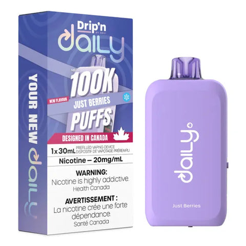 Drip'n Daily Disposable Vape - 100,000 Puffs - Just Berries