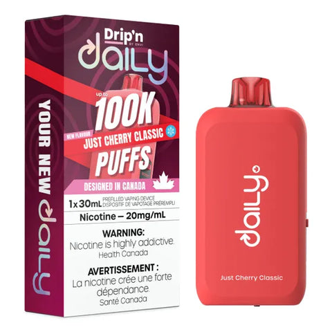 Drip'n Daily Disposable Vape - 100,000 Puffs - Just Cherry Classic