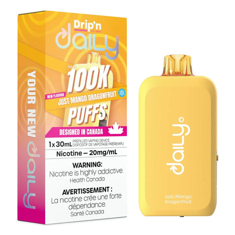 Drip'n Daily Disposable Vape - 100,000 Puffs - Just Mango Dragonfruit