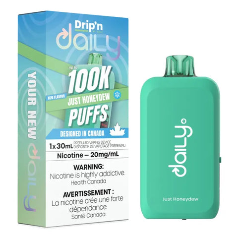 Drip'n Daily Disposable Vape - 100,000 Puffs - Just Honeydew