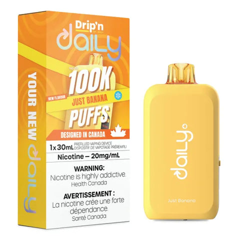 Drip'n Daily Disposable Vape - 100,000 Puffs - Just Banana